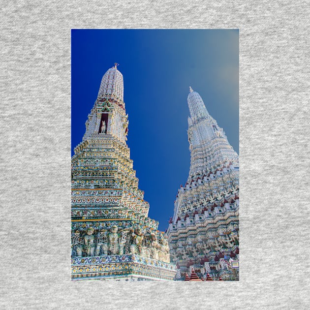 Prangs at Wat Arun, Bangkok by BrianPShaw